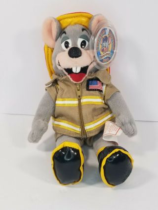 2002 Rescue Chuck E Cheese Fire Fighter Plush