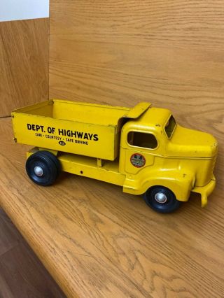 LARGE 16” 1950 ' s MINNITOY Company Dump Truck Toy Canadian OTACO ORILLIA 3