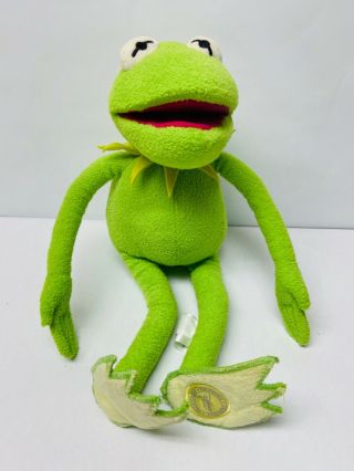 Disney Store Kermit The Frog Muppets Stuffed Plush Animal 18 " Authentic Patch