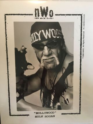 Hulk Hogan Hollywood Hogan Autograph 1999 Nwo Wcw Wrestling
