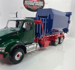 First Gear 1/34 Scale Ken - Worth Custom Roll Off Truck “trash Compactor Version”