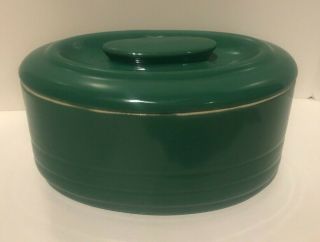 Vintage Green Hall China Oval Westinghouse Refrigerator Dish