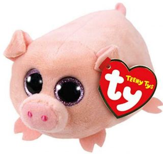 Ty Beanie Boos Teeny Tys Curly Pig Plush 4 " Stackable Stuffed Animal Toy