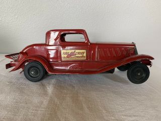 Vintage Girard " Fire Chief Siren Coupe " Dark Red Model Wks,  Inc.  York