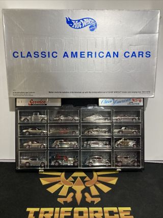 Hot Wheels Classic American Cars Service Merchandise 16 Car Set