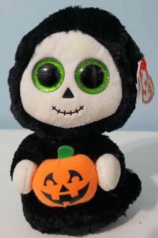 Ty Beanie Boos 6 " Treats The Halloween Ghost - Ghoul Plush Nwt