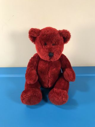 Russ Berrie " Ruby " Bear Plush Stuffed Animal Toy 9 "