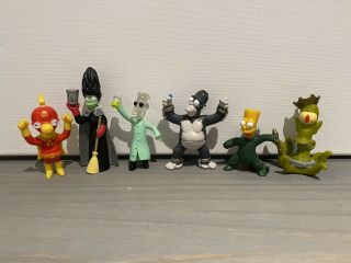 Burger King The Simpsons Treehouse Of Horror 2001 - 2002 (set Of 6)