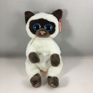 2021 Ty Beanie Baby Miso Siamese Cat (6 Inch) Stuffed Animal Toy Plush Mwmts
