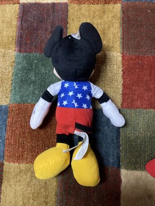Mickey And Minnie Disney Patriotic Plush USA Flag Fourth Of July United States 3