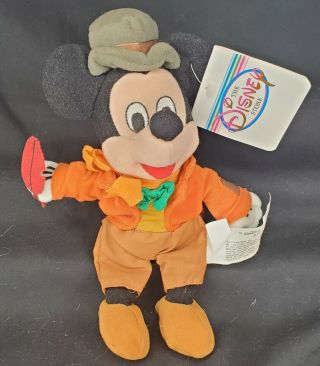 Rare Bob Crachit Mickey Mouse Mini Bean Bag Plush Toy Disney Store Nwt 8 "
