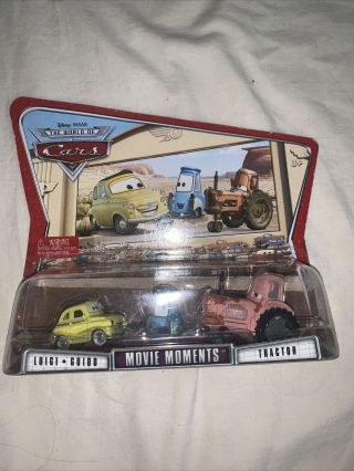 Nip Disney Pixar The World Of Cars Movie Moments,  Tractor,  Luigi,  Guido