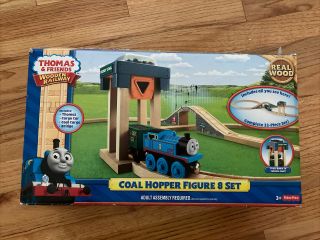 Thomas & Friends Train Wood Wooden Railway Coal Hopper Figure 8 Set Complete