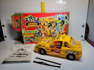 Vintage Crash Test Dummies Car Taxi Cab Crash Tyco 1992 W/box (box End Open)