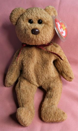 Ty Beanie Baby 1993 Curly Bear