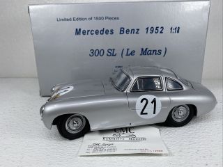 1/18 Cmc 1952 Mercedes - Benz 300sl Lemans Winner Part M - 029 Rare Read Me