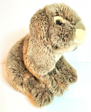 Toys R Us Animal Alley 2015 Gray Taupe Bunny Rabbit Plush Stuffed Animal Toy