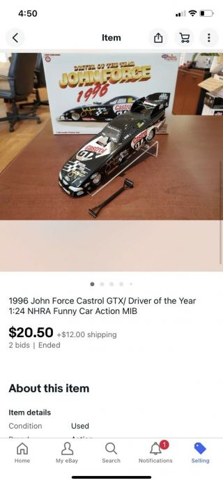 1996 John Force Castrol Gtx/ Driver Of The Year 1:24 Nhra,  11 Cars