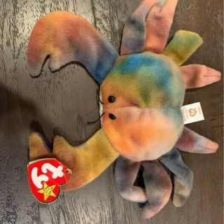 Ty Beanie Babies Extremely Rare 1996 Claude The Crab Pe Pellets