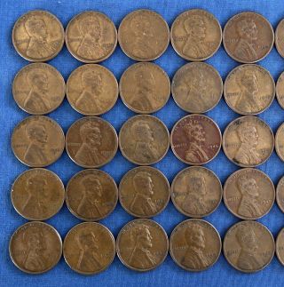 12 Wheat Penny Rolls 1940 1941 1942 1943 Steel 1944 1945S D&P 1949 600 Pennies 2