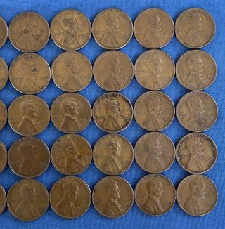 12 Wheat Penny Rolls 1940 1941 1942 1943 Steel 1944 1945S D&P 1949 600 Pennies 3