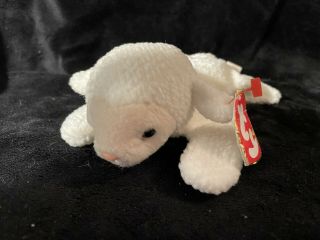 T.  Y Rare Beanie Babies - Fleece The Sheep - With Tags - Collectable