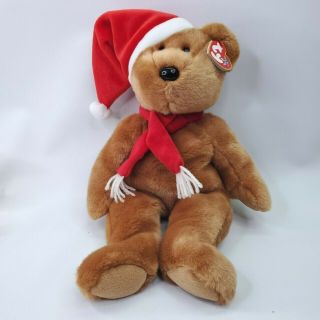 Ty Beanie Baby Teddy 1997 Holiday Teddy Bear 14 Inch - Nwt
