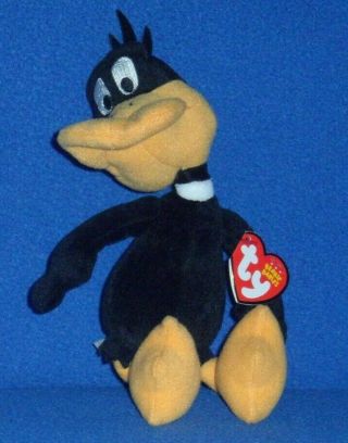 Ty Daffy Duck Beanie Baby (looney Tunes) Walgreens - Tag - Bad Neck See Pic
