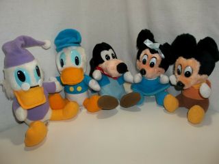 Complete Set Of 5 Walt Disney Mickey 