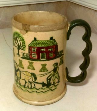 Vintage Metlox Poppytrail Homestead Provincial Mug Grandmug California Pottery