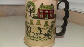 Vintage METLOX POPPYTRAIL Homestead Provincial Mug GRANDMUG California Pottery 2