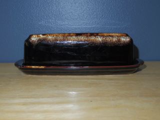 Vintage Pfaltzgraff 28 Gourmet Brown Butter Dish 7 3/4 " X 3 1/4 " - Used/gc