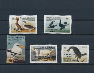 Lo57143 Barbuda 1985 Overprint Audubon Animals Birds Fine Lot Mnh