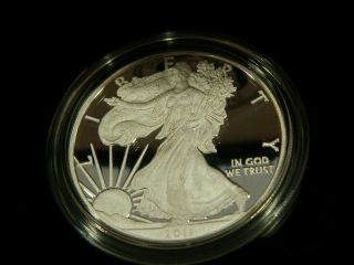 2002 W American Eagle One Ounce Proof Silver Bullion Coin W Mark