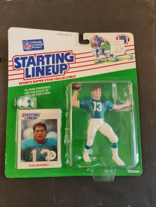 1988 Dan Marino Kenner Football Starting Lineup In Package Rookie Dolphins