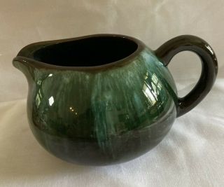 Blue Mountain Pottery Canada Creamer Or Pitcher Blue Green Drip Glaze,  Vintage