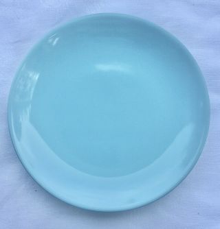 Vtg Canonsburg Pottery Temporama Turquoise 6.  5” Bread Plate Mcm Atomic Tiki Usa