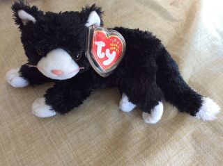 Ty Beanie Baby “booties” The Cat Mwmt 2002