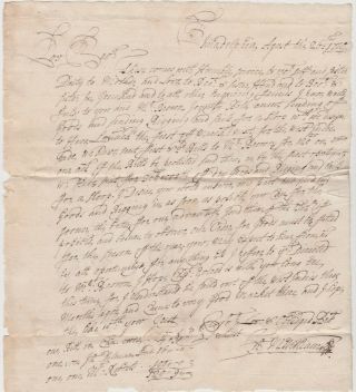 1710 PHILADELPHIA PA LETTER to Dumfries Scotland w/ two 1710 dated Enclosures 2