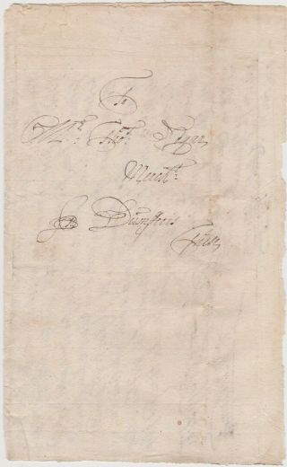 1710 PHILADELPHIA PA LETTER to Dumfries Scotland w/ two 1710 dated Enclosures 3