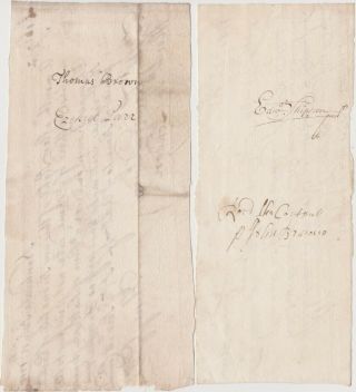 1710 PHILADELPHIA PA LETTER to Dumfries Scotland w/ two 1710 dated Enclosures 5