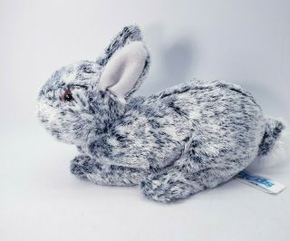 Kids Of America Corp Bunny Rabbit Plush Gray White Natural Posed Stuffed Animal