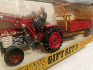 Corgi Toys Gift Set 9 - Massey Ferguson 165 Tractor - 1970