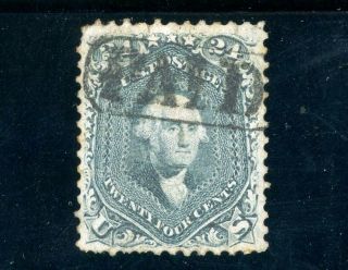 Usastamps Vf Us 1861 Civil War Issue Washington Scott 70b Paid Cancel,  Cert
