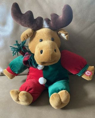 Christmas Dan Dee 20” Singing Moose Grandma Got Ran Over Includes Batteries