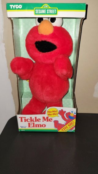 The Tickle Me Elmo Tyco Sesame Street