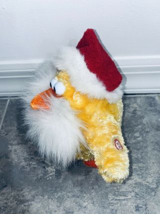 Dan Dee Plush Singing Dancing Chicken Santa Lights Up Christmas Xmas Doll Sings 2