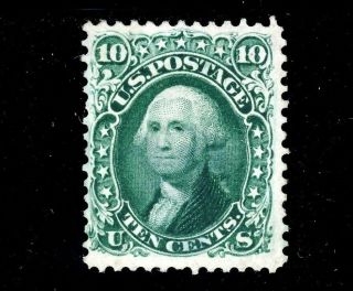 Usastamps Fvf Us 1861 Civil War Issue Washington Scott 68 Ng,  Cert