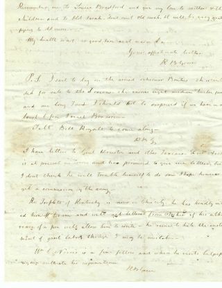 1835 Letter Raleigh Green to Brother in VA,  Off to Join the Texas Revolution, 4