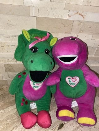 Barney And Baby Bop Talking Plush